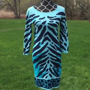 Lilly Pulitzer Zebra Sweater Dress Sz XS